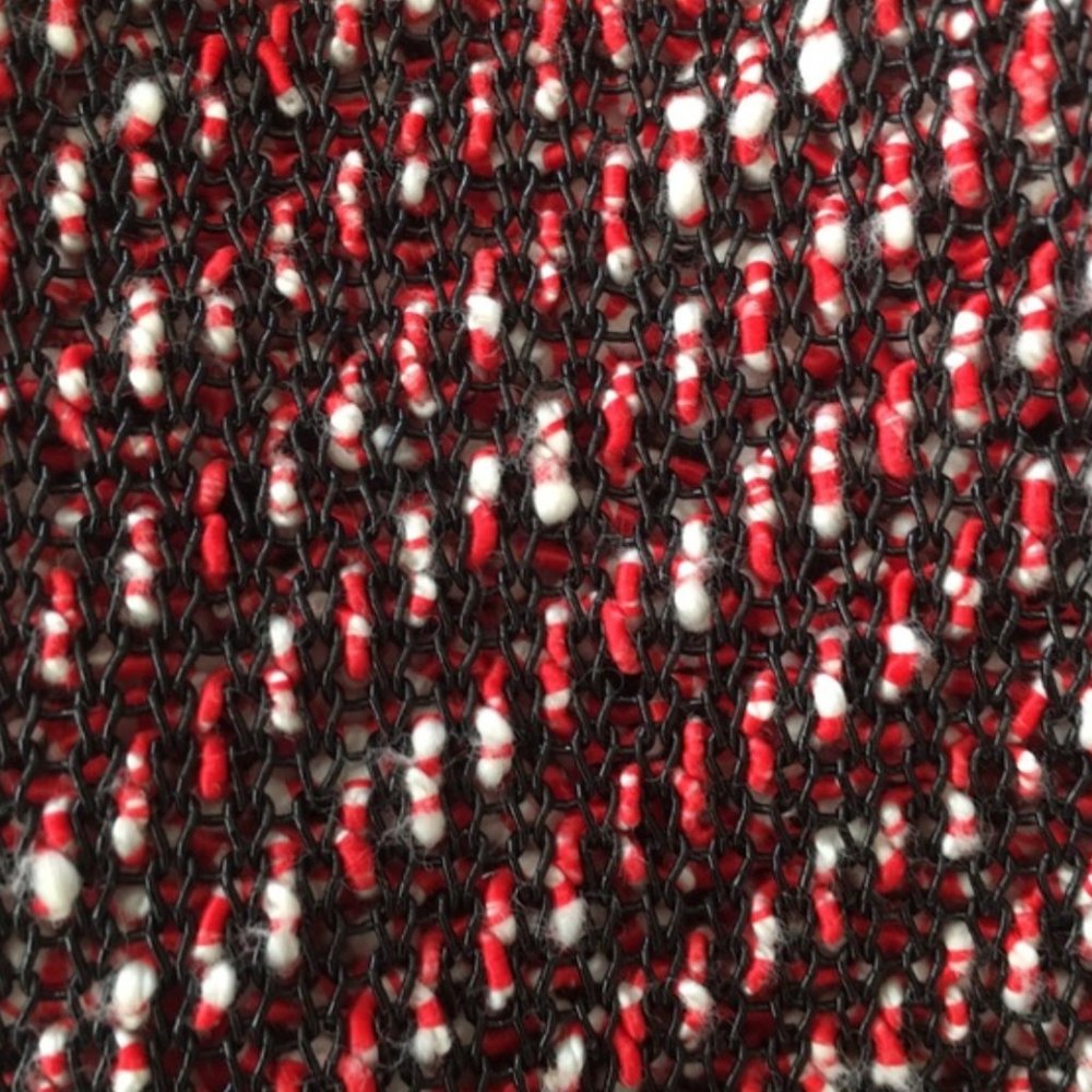 Spring Or Fall Black With Red And White Knit Sweat - image 3